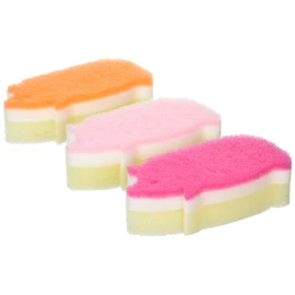 CARAful Antibacterial Soft Kitchen Sponge, 3 Pig Set