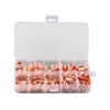 EZBUYGO 250pcs Copper Tubing Connector Kit - 7 Size Mixed