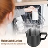 HULISEN 6.8oz/200ml Milk Pitcher, Stainless Steel Espresso Latte Steaming Frothing