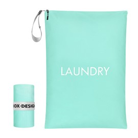 CANBOX Laundry Bags, 50 X 70cm Oversized Travel Laundry Bag for Dirty Clothes, Nylon Wet Dry Storage Organizer for College Dorm, Camping, Caravan