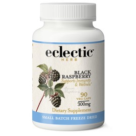 ECLECTIC INSTITUTE ECLECTIC INSTITUTE Raw Freeze-Dried Non-GMO Black Raspberry Capsules | Antioxidant Flavonoid Support | 90 CT
