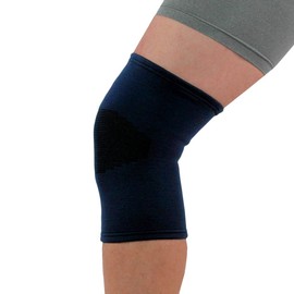 Medical Grade Elastic Compression Knee Support Navy Tubular Sleeve - Medium = 34-38cm
