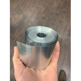 Zinc Roof Armor - 6 inches Wide Zinc Strip, 1-roll of 50 Feet Prevent Algae, Moss, Fungus & Mildew