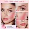 Cream Blush Stick, Creamy Texture Moisturising Face Cream Blush Natural