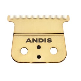 Andis - Cordless Trimmer Carbon-Steel Replacement T-Blade - Close Cutting with Zero Gapped, Deep Tooth Design, Long-Life Blade & Stays Sharp - for Model GTX-Z, Cordless T-Outliner Li Trimmer - Gold