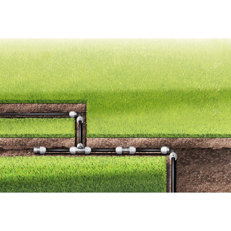 GARDENA Sprinklersystem T-Joint: Connecting piece for connecting pipe branching, 25