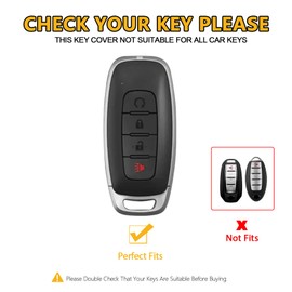 FT FUNTOR for Nissan Car Key Cover,Compatible with 2023 2024 2025 Nissan Pathfinder Rogue Kicks,4 Black Buttons TPU Key Cover with Keychain (4-Pink)