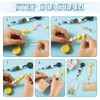 Beadthoven 20Pcs Beadable Badge Reels Making Kit with ID Holder