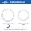 HOMOTEK 4 Pack Closet Door Finger Pull 2-1/8”, Easy Snap