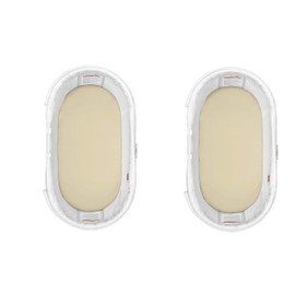 Dudu N Girlie Moses Basket Fitted Sheets Set - 100% Jersey Cotton Bassinet Size Newborn Hypoallergenic Breathable Easy Care Soft Fitted Sheet For Baby Bassinet (Pack of 2, Cream)