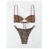 SOLY HUX Bathing Suit for Women Leopard Print Bikini Sets