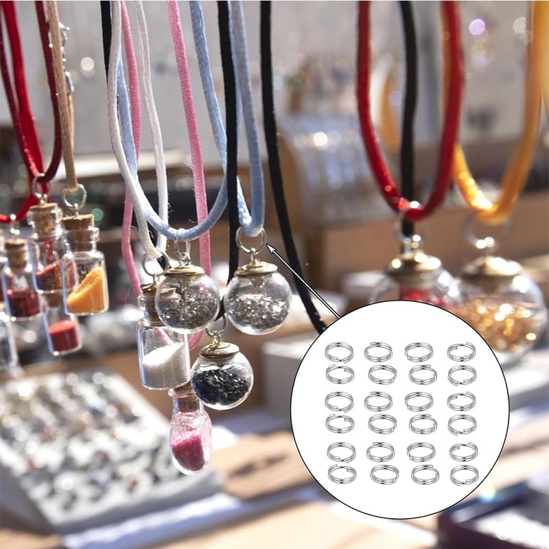 Split Jump Ring - 100pcs 10 mm Keyring Rings with