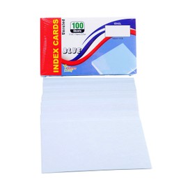 2-Pack Colored Index Cards, 3x5-Inch, Unruled, Blue, 100-Count per Package from Northland Wholesale. (2 Packs of 100)