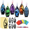 AmazingSpark 30 Pcs Beach Surfboard Suncatchers Paper Craft Set Sea