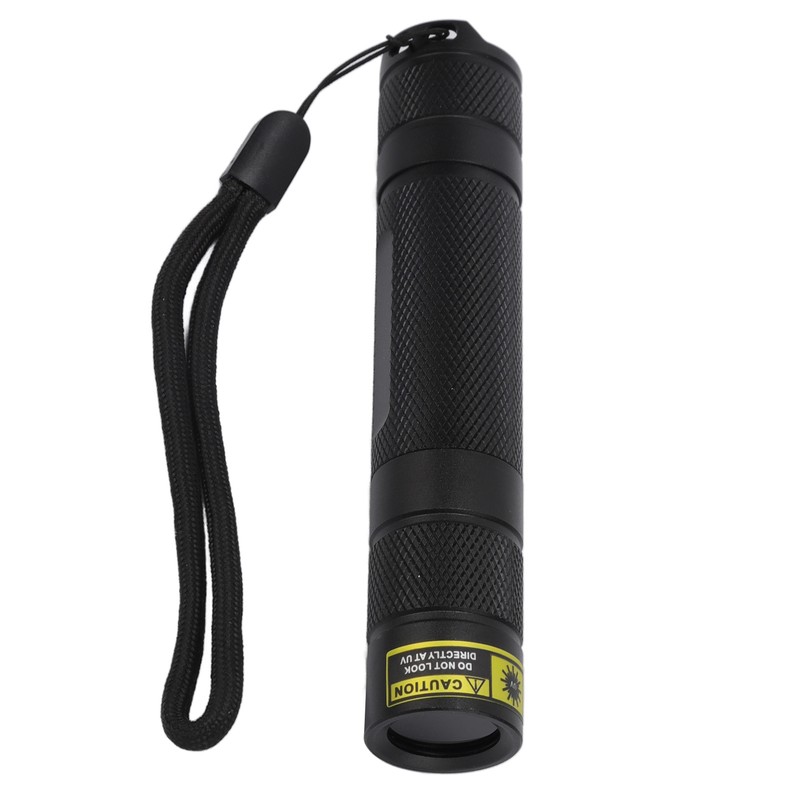 UV Flashlight LED 365nm Aluminium Alloy Battery Powered Widely Used