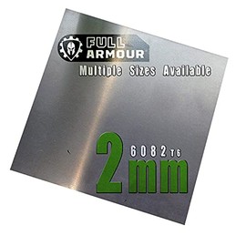 2mm Aluminium Sheet - Grade 6082 T6 300mm x 300mm (30cm x 30cm)