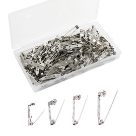 50 Pcs Bar Pins, Safety Brooch Clasp Pins, Locking Pin Backs for DIY Crafts, Badges, Name Tags, Broochs, Hat Arrangements, Corsages, Jewelry(38mm)
