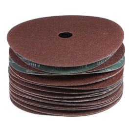sourcing map 25pcs 60 Grit Aluminum Oxide Resin Fiber Discs 7"x7/8" Metal Sanding Grinding Discs for Angle Grinding Machine Polishing and Grinding Metals, Wood, and Fiberglass