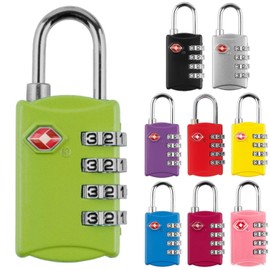 fogman TSA Lock, Padlock, 4-Digit, Dial-type, Suitcase, Anti-theft
