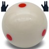 Red Dot Pool Cue Ball with Gloves 2.25 Inch Billiard