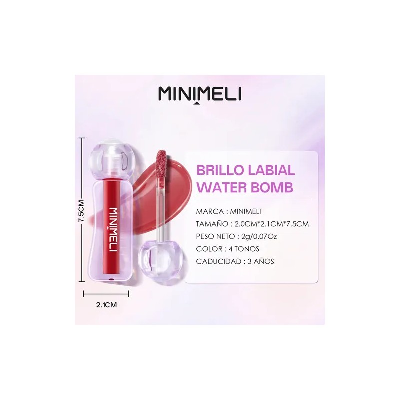 Minimeli Combo Base Maquillaje Mate Spf30 + Brillo Labial