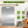 Tabla Para Picar Acero Inoxidable, Tabla de Cortar de Cocina,