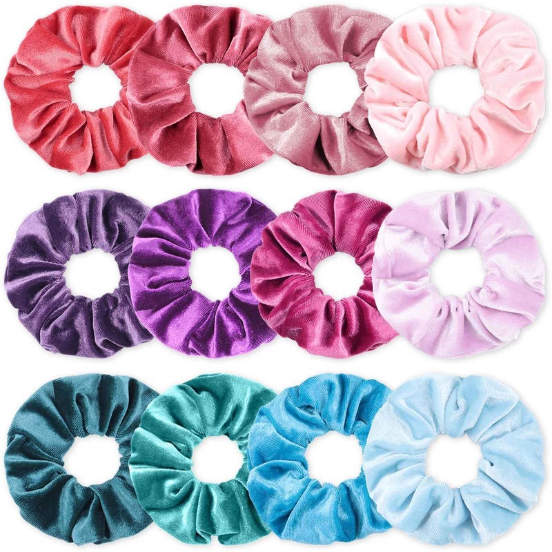 Coleteros de terciopelo para niñas, coleteros para el pelo de