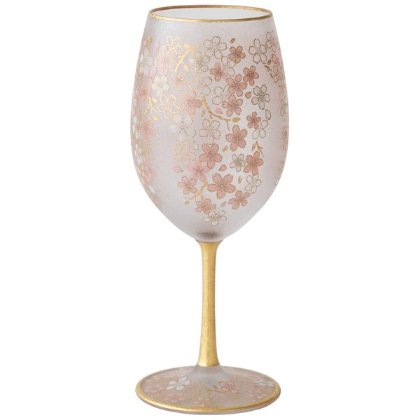 Aderia 6530 Wine Glass, El Drado Cherry Blossom, 18.2 fl oz (540 ml), Sakura, Stemware Glass, Made in Japan, Gift Box, Birthday Gift