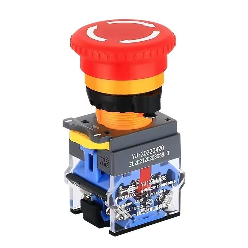 Emergency Stop Button with Box Emergency Stop Switch with Plastic