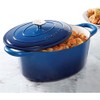 Crock Pot Artisan Enameled Cast Iron 7-Quart Oval Dutch Oven,