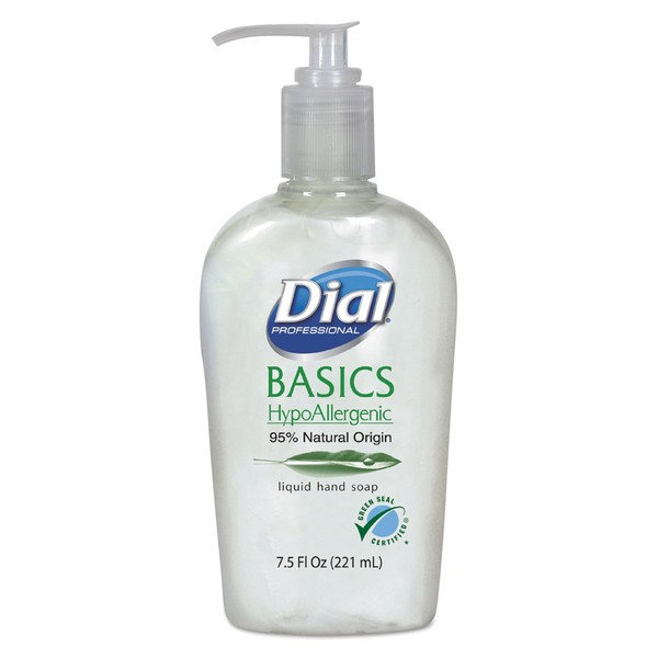 Dial Professional 06028Ct Basics Liquid Hand Soap 7.5 Oz Rosemary & Mint 12/Carton