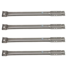 UpStart Components 4-Pack BBQ Gas Grill Tube Burner Replacement Parts for Kenmore 122.16641901 - Compatible Barbeque Stainless Steel Pipe Burners