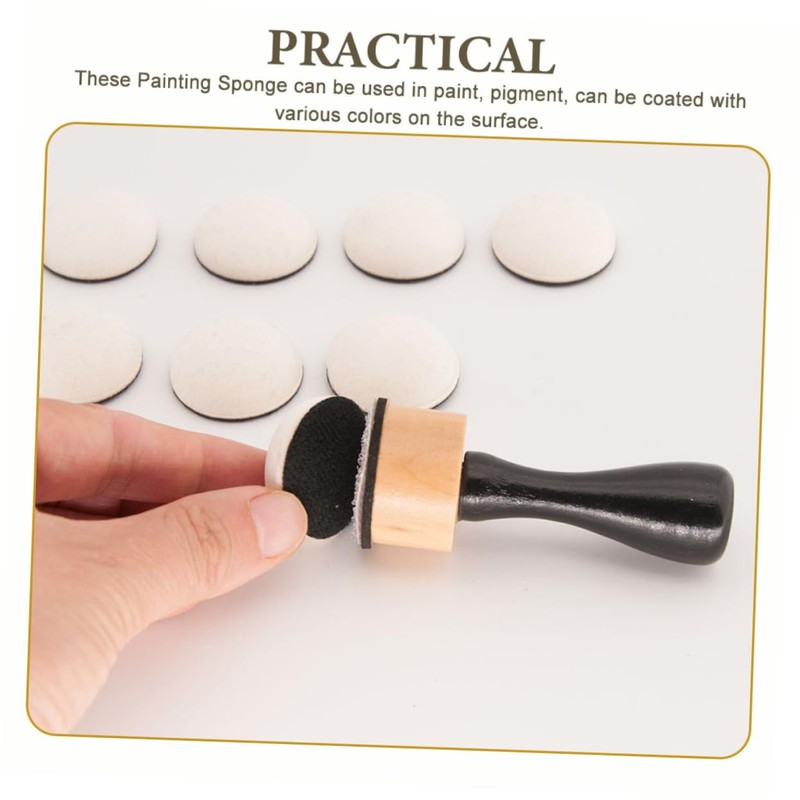 jojofuny 1 Set Sponge Stamp for Painting Handles Blending Sponges