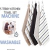 BLOOM BLENDS Pack of 5 Terry Cotton Kitchen Tea Towels