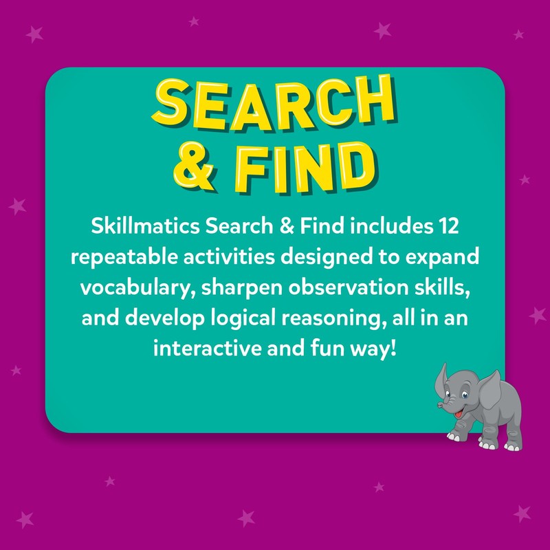 Skillmatics Search and Find Educational Game - Reusable Preschool Learning