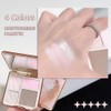 3 IN 1 Brown Nude Face Highlight Bronzer Powder Palette