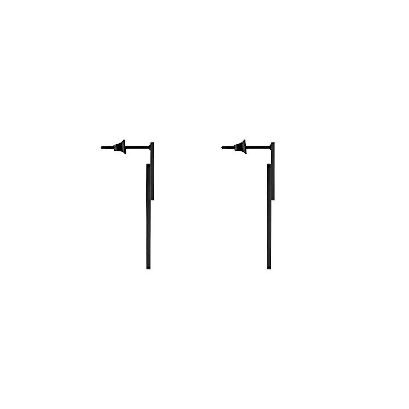 Liebeskind Berlin Ladies’ Stud Earrings, Stainless Steel, Stainless Steel, black