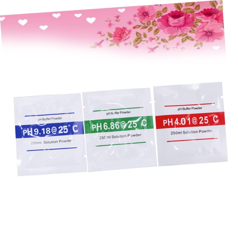 TEHAUX 2sets Ph Calibration Ph Buffer Powder Ph Meter Accessory