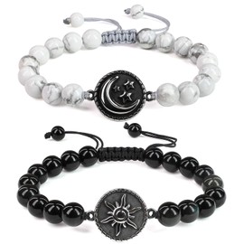 coai Partner Bracelets with Charm, Base Metal, black