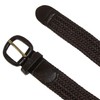 CTM Men's Elastic Braided Belt with Covered Buckle (Big &