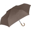 Nakatani Natural Basic Folding Umbrella, UV Bamboo Charcoal Brown [924-048],