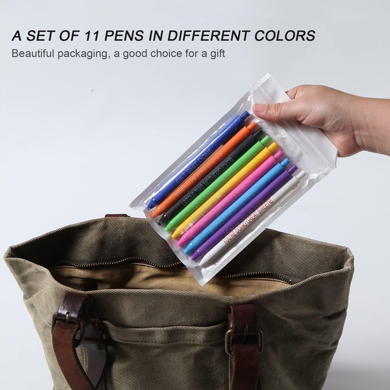 HLPHA 11PCS Funny Office Pens - Sarcastic, Snarky, Dirty Word