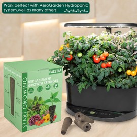 PACETAP 80 Pack Grow Sponges Compatible with AeroGarden, Replacement Refill Grow Sponge for Hydroponic Indoor Garden System