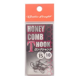 Rodiocraft(ロデオクラフト) ハニカムTフック ロングシャンク 15本入 #10(フッ素)