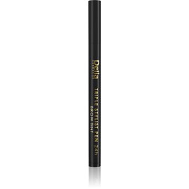 Delia Cosmetics - Pencil Case Marker for Brwi Eyebrow Expert 24h - Black - Exceptional Durability - Achieves the Result "Additional Italy" - 1.3g