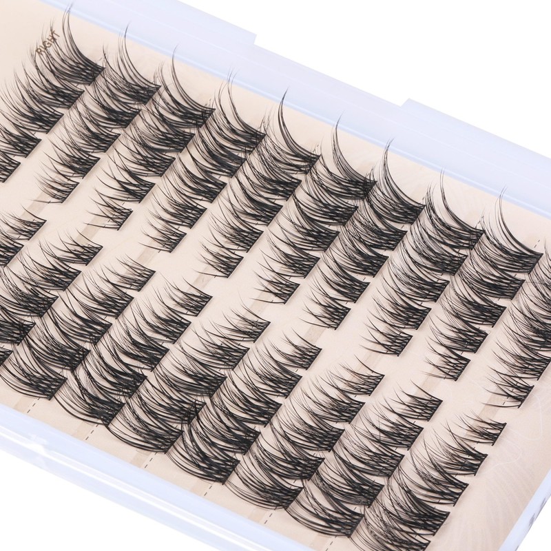 TOOCHUNAG TOOCHUNAG Lash Clusters 8-16MM Eyelash Clusters 100pcs C Curl