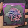 Pink Cloud Betta Fish Enamel Pin - Siamese Fighting Fish