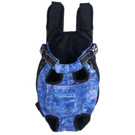 ACDOK Pet Carrier Backpack Pet Tote Bags for Cats or Doggies, Portable Puppy Travel Carrier Bags, Cozy Soft Pet Puppies Carriers Slings Backpacks (Denim, Large (Pack of 1))