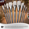 Silver Brush Limited Silverwhite Angle Watercolour Paintbrush, Size 3/8 in