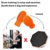 4 Pieces Drum Mute Drum Dampener Silicone Drumstick Silent Practice